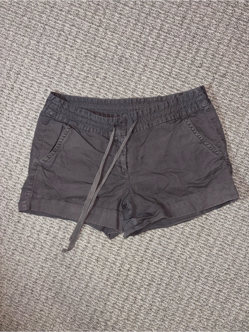 J. Crew Gray Drawstring Athletic Shorts - Size 10